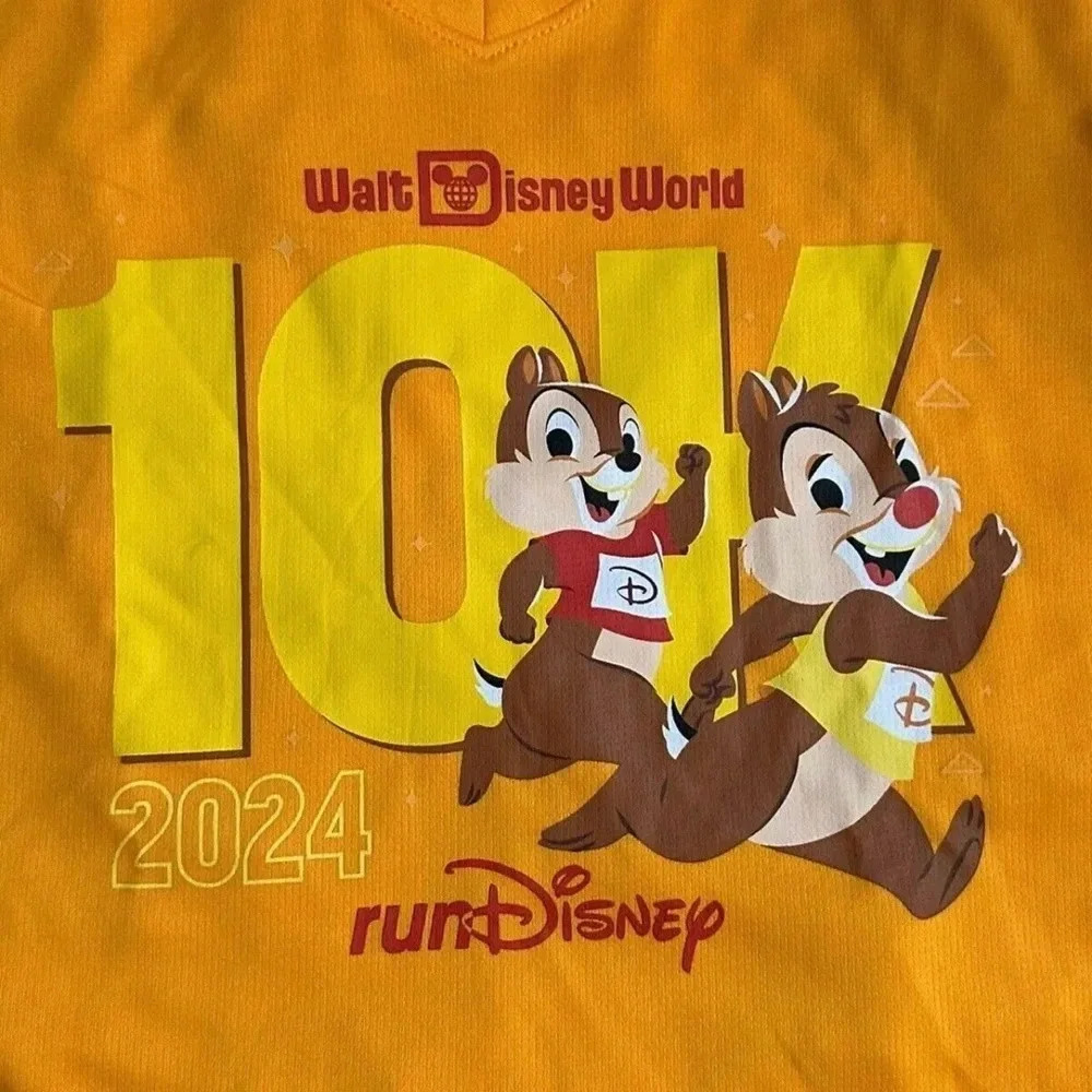 Disney - runDisney LONG SLEEVE RUNNING SHIRT SMALL 2024 WDW 10K / CHIP&DALE - Picture 2 of 3